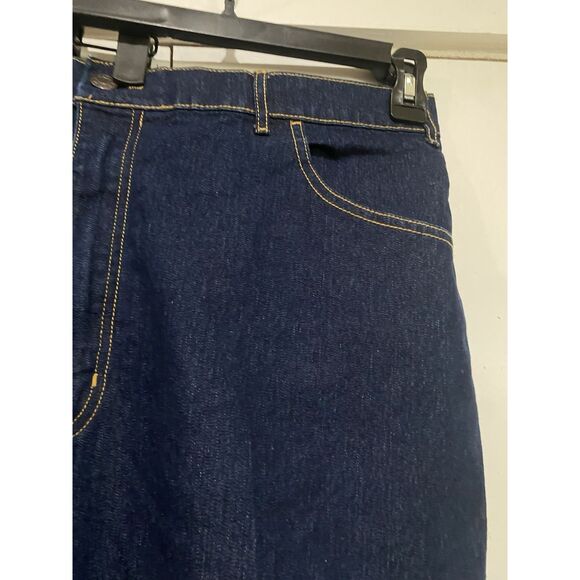 Men's Blue Wolf by Haband Jeans Size 40S  Blue Stretch Zip Fly 40x22 Denim - Picture 3 of 12